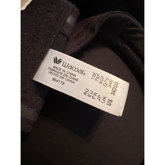 Wacoal 854119 34DDD Women's Red Carpet Bra Black Strapless - Picture 5 of 5